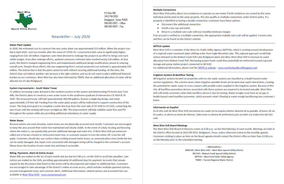 2026 Newsletter